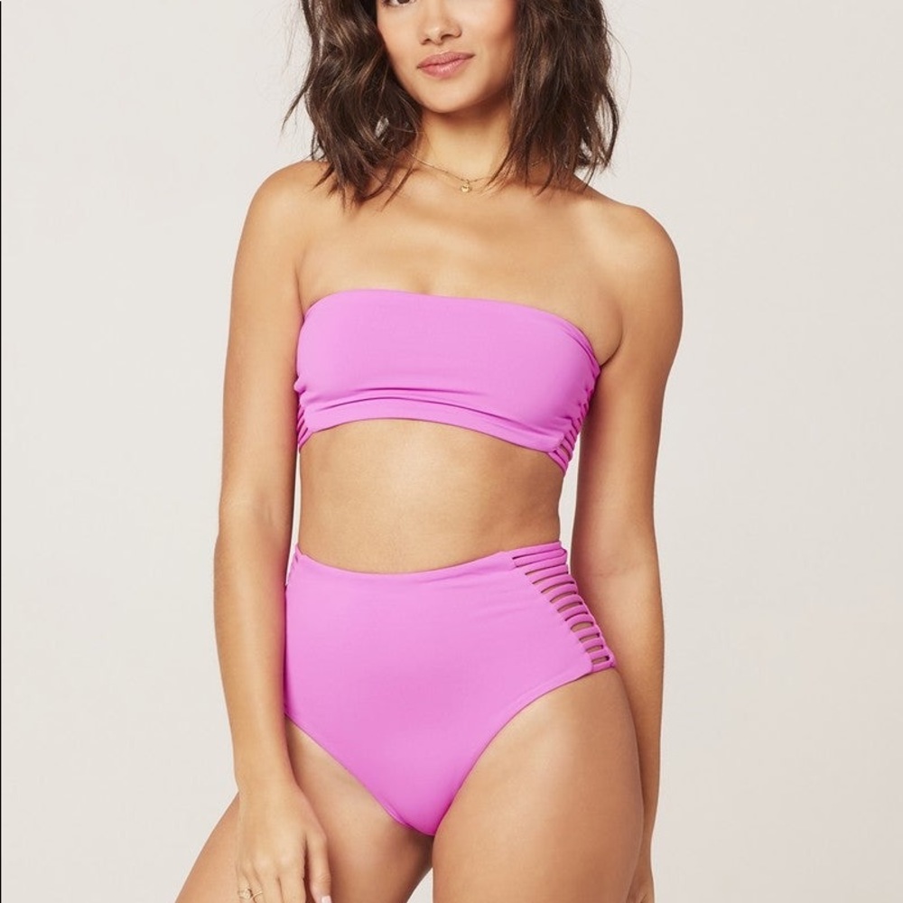 L*Space Kit Harrington Bikini Set | Size Small | Pink